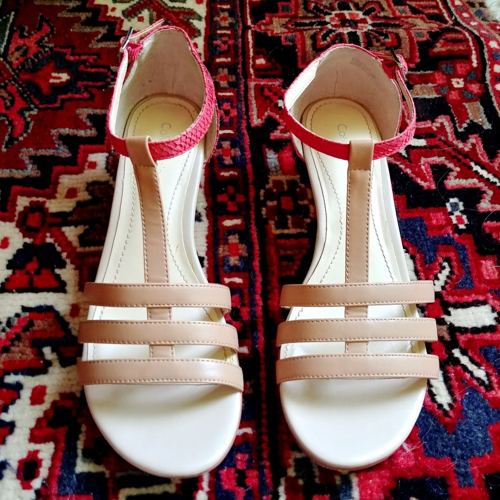 Calvin Klein Ellie Cale/Wave Fish Wedge Sandal